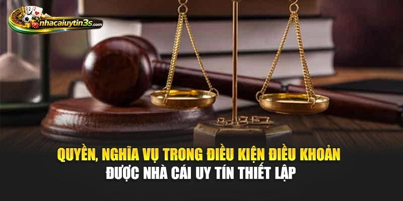 Quyền, nghĩa vụ trong điều kiện điều khoản được Nhà Cái Uy Tín thiết lập
